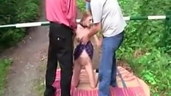 Outdoor Girl Gets Fucked By A Big Cock