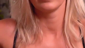 Blonde Jerman Leonie Pur Memberikan Handjob Berminyak Dan Bicara Kotor