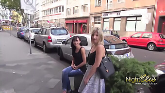 A German Amateur Gets Her Face Fucked By A Blonde Milf