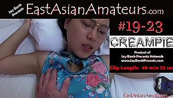 Das Asiatische Model June Liu Wird Von Jay Bank In Einem Echten Amateur-Video Mit Sperma Gefüllt