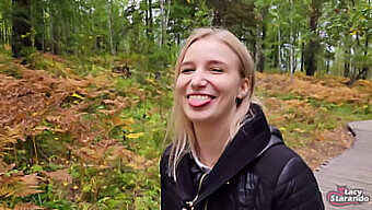 Public Park Stroll With Stepsister Turns Into Intimate Encounter. Live Video, Pov.