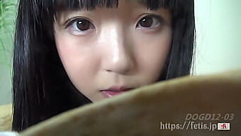 Japanese Schoolgirl'S Intimate Self-Smell And Masturbation Session