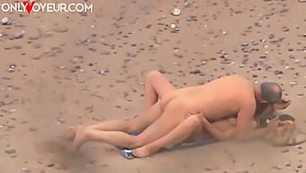 Mature Couple Shirley Harris And Vac Ov Have Intense Sex On The Beach