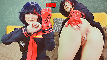 一位裸体老师在ryuko Matoi的所有洞里操到最后,直到他的阴道里射精 - Cosplay Klk Spooky Boogie