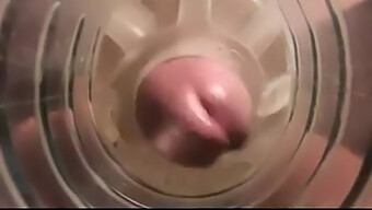 Man Enjoying A Masturbation Toy On Webcam