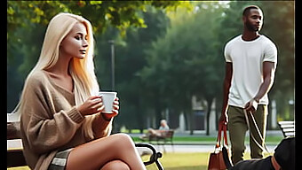 Interracial-Affäre: Dirty Talk Eines Weißen Mädchens Mit Einem Großen Schwarzen Schwanz