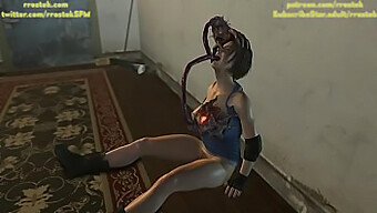 Ansiktskul Med Jill Valentine I Resident Evil'S Senaste Hentai-Äventyr