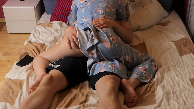 Stepmom Secretly Watches Stepson'S Porn And Assists Him In Reaching Climax