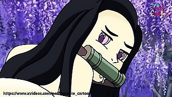 Nezuko Og Tanjiros Lidenskabelige Møde I Demon Slayer