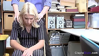 Blonde Teen Gets Punished For Stealing By Getting Her Pussy Fucked And Given A Blowjob