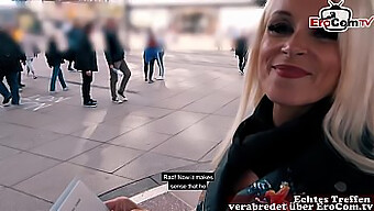 Public Street Flirtation With A Mature German Woman