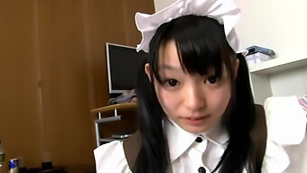 Watch A Cute Japanese Girl Konoha In A Maid Costume Suck And Swallow