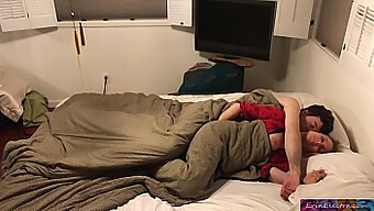 Petite Stepmom Shares Bed With Stepson - Facial Included