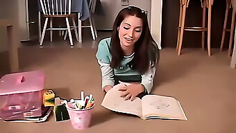 Cute Teen Chloe 18 Indulges In Solo Play With Crayons