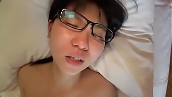 Teen In Glasses Gets Fucked By Older Man