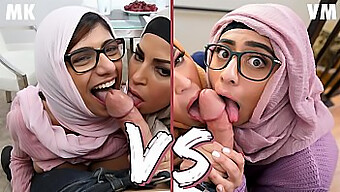 Compilation Of The Best Cock And Pussy Action Featuring Mia Khalifa And Violet Myers