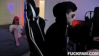 Sucking And Stroking A Big Gamer Cock