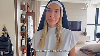 A Blonde Nun Gives An Intense Blowjob And Gets Fucked In Various Positions To Save A Man'S Faith