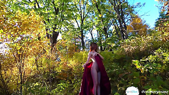 Young Couple Enjoys Pov Sex In The Woods