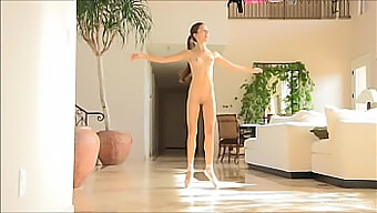 Claire Evans, The Skinny Ballerina, In A Steamy Video