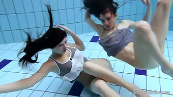 Czech Babes Janka And Aneta Take A Dip In The Pool